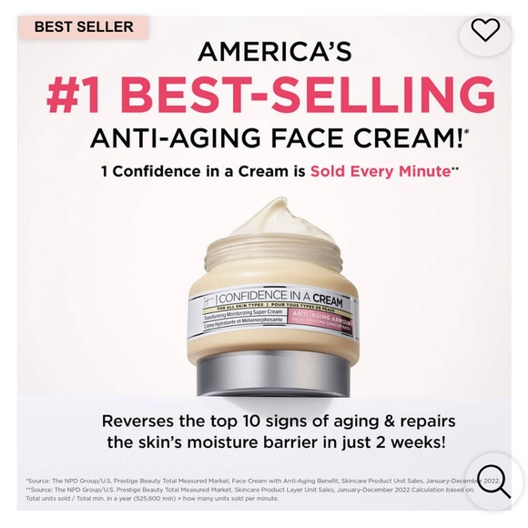 IT COSMETICS CONFIDENCE IN A CREAM ANTI-AGING HYDRATING MOISTURIZER - Picture 5 of 11